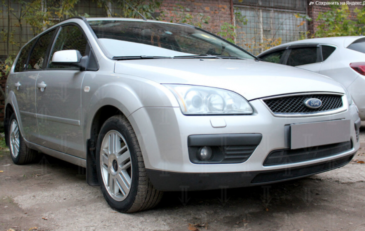 Защита радиатора "Standart" Ford Focus II (2004-2008) чёрная купить недорого с доставкой в Тюмень
