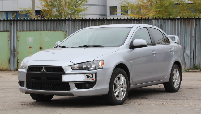 Рамка под номер на передний бампер для Mitsubishi Lancer X (2007-2016) купить недорого с доставкой в Тюмень