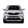 Защита переднего бампера одинарная d63мм (НПС) KIA Sorento (2014-2020 г.в.) купить недорого с доставкой в Тюмень