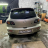 Накладка (юбка) на задний бампер для Mazda 3, хэтчбэк (2003-2009) купить недорого с доставкой в Тюмень