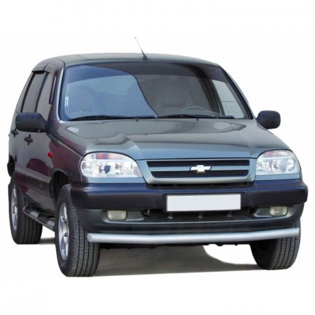 Защита переднего бампера «труба» для B@3 2123 "Chevrolet Niv@" (d 63,5)(Окрашенное) купить недорого с доставкой в Тюмень
