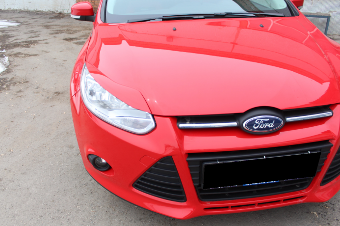 Накладки на фары (реснички) узкие var №2 для Ford Focus 3 (2012-2014) купить недорого с доставкой в Тюмень