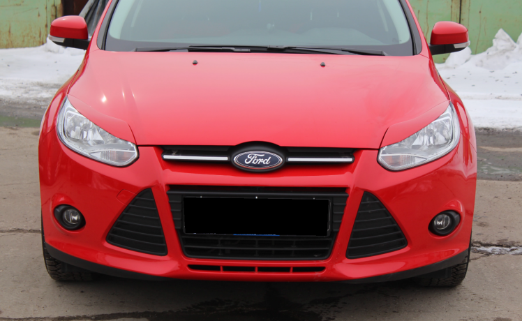 Накладки на фары (реснички) узкие var №2 для Ford Focus 3 (2012-2014) купить недорого с доставкой в Тюмень