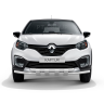 Защита переднего бампера двойная с пластинами d63/63мм (НПС) RENAULT Kaptur (2016-н.в.) купить недорого с доставкой в Тюмень