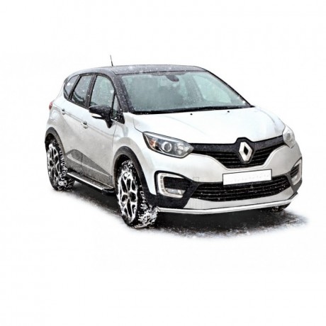 Защита переднего бампера «Труба» (d51) для Renault Kaptur (2016-н.в.)(Окрашенное) купить недорого с доставкой в Тюмень
