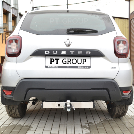 ТСУ /съёмный квадрат/ с НЕРЖ накладкой RENAULT Duster 2021- купить недорого с доставкой в Тюмень