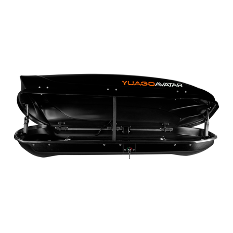 Автобокс YUAGO Avatar (тиснение) (EuroLock), черный, 460л купить недорого с доставкой в Тюмень