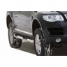 Защита порогов «Труба с проступью» (d76) для Volkswagen Touareg (2002-2006)(Окрашенное) купить недорого с доставкой в Тюмень