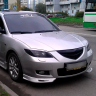 Накладки на фары (реснички) Короткие Mazda 3, седан (2003-2009) купить недорого с доставкой в Тюмень