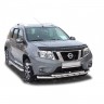 Защита переднего бампера «Труба двойная» (d63,5) для Nissan Terrano (2014-н.в.)(Окрашенное) купить недорого с доставкой в Тюмень