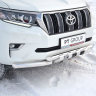 Защита переднего бампера двойная с зубьями d63/63мм (НПС) TOYOTA LAND CRUISER PRADO 150 (2017-н.в.) купить недорого с доставкой в Тюмень