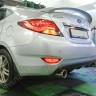 Диффузор заднего бампера var №3 (двойной выхлоп) для Hyundai Solaris (2010-2013) купить недорого с доставкой в Тюмень