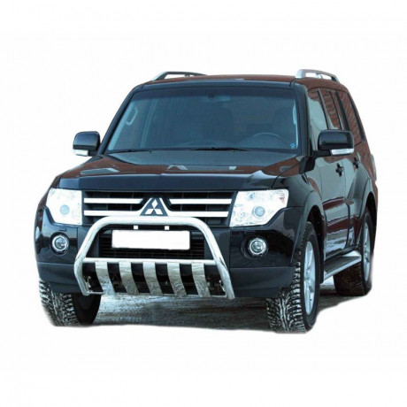 Кенгурин «Плоский» для (d63,5) для Mitsubishi Pajero IV (2006-2011)(Окрашенное) купить недорого с доставкой в Тюмень