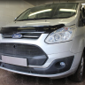 Защита радиатора "Standart" Ford Tourneo Custom I (2012-2018) верх, чёрная купить недорого с доставкой в Тюмень