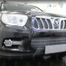 Защита радиатора "Standart" Foton Sauvana (2014-н.в.) верх, чёрная купить недорого с доставкой в Тюмень