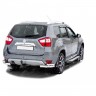 Защита порогов «БУМЕР» алюминиевая с резинкой для Nissan Terrano (2014-н.в.) купить недорого с доставкой в Тюмень