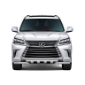 Защита переднего бампера двойная с зубьями d63/63мм (НПС) LEXUS 450D (2015-н.в.) купить недорого с доставкой в Тюмень