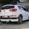 Накладка (юбка) заднего бампера "JSW Style" для KIA Sportage (3rd) (2010-2016) купить недорого с доставкой в Тюмень