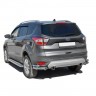 Защита заднего бампера «Уголки двойные» (d63,5) для Ford Kuga (2016-н.в.)(Окрашенное) купить недорого с доставкой в Тюмень