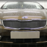 Защита радиатора "Standart" Kia Cerato рестайлинг (2016-2020) верх, чёрная купить недорого с доставкой в Тюмень