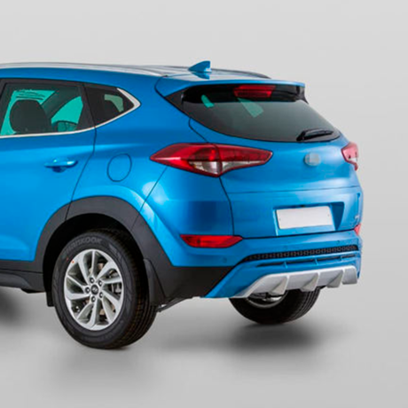Накладка на задний бампер для Hyundai Tucson (2015-2018) купить недорого с доставкой в Тюмень