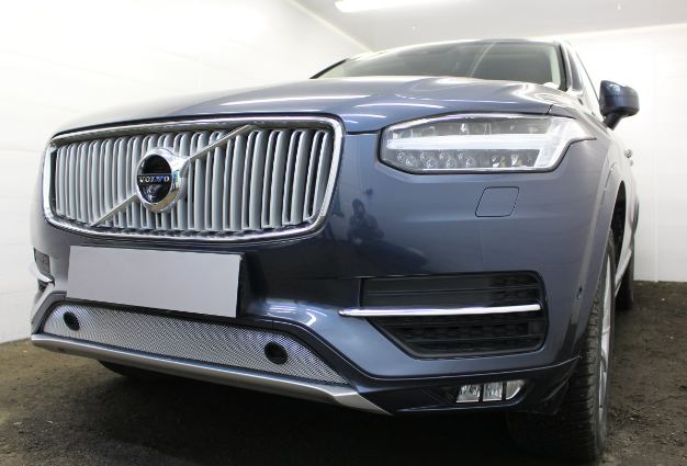 Защита радиатора "Standart" Volvo XC90 (2014-2019) с парткроником , хром купить недорого с доставкой в Тюмень