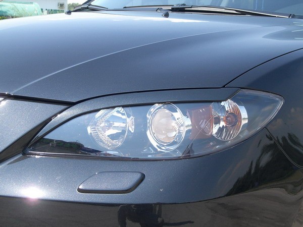 Накладки на фары (реснички) для Mazda 3 Sedan (2004-2009) купить недорого с доставкой в Тюмень