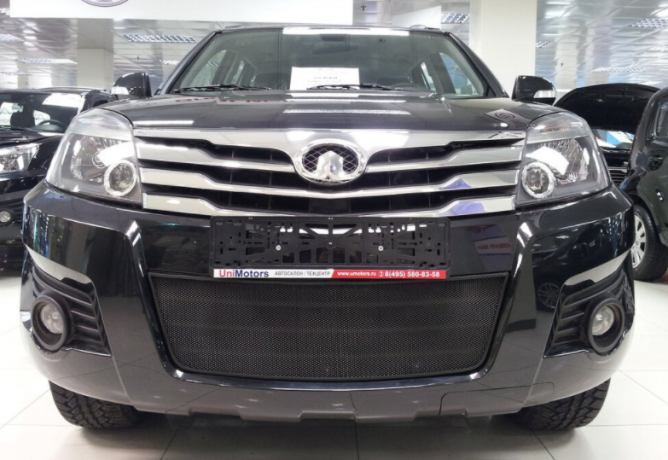 Защита радиатора "Standart" Great Wall Hover H3 (2010-2014) чёрная купить недорого с доставкой в Тюмень