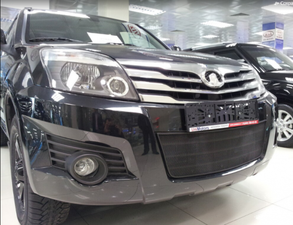 Защита радиатора "Standart" Great Wall Hover H3 (2010-2014) чёрная купить недорого с доставкой в Тюмень