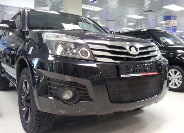 Защита радиатора "Standart" Great Wall Hover H3 (2010-2014) чёрная купить недорого с доставкой в Тюмень