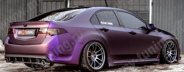 Диффузор заднего бампера с килями для Honda Accord VIII (2008-2013) купить недорого с доставкой в Тюмень