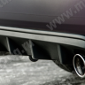 Диффузор заднего бампера с килями для Honda Accord VIII (2008-2013) купить недорого с доставкой в Тюмень