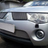 Защита радиатора "Standart" Mitsubishi L200 (2007-2014) верх, хром купить недорого с доставкой в Тюмень