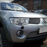 Защита радиатора "Standart" Mitsubishi L200 (2007-2014) верх, хром купить недорого с доставкой в Тюмень