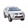Защита переднего бампера «Труба двойная» (d63,5) для Mitsubishi L200 (2006-2014)(Окрашенное) купить недорого с доставкой в Тюмень