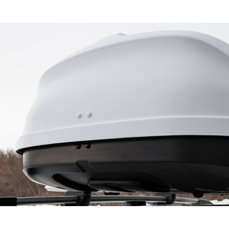 Бокс-багажник на крышу аэродинамический White "Turino Compact" купить недорого с доставкой в Тюмень