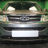 Защита радиатора "Standart" Chery Tiggo 5 (2014-2016) низ, чёрная купить недорого с доставкой в Тюмень