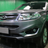 Защита радиатора "Standart" Chery Tiggo 5 (2014-2016) низ, чёрная купить недорого с доставкой в Тюмень