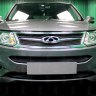 Защита радиатора "Standart" Chery Tiggo 5 (2014-2016) низ, чёрная купить недорого с доставкой в Тюмень